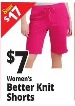 Ocean State Job Lot Women's Better Knit Shorts offer