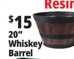 Ocean State Job Lot Whiskey Barrel Resin Planter 20 offer