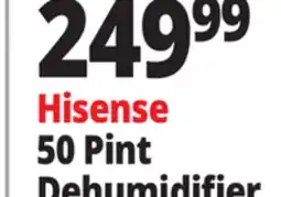Ocean State Job Lot Hisense Energy Star 50 Pint 2-Speed Dehumidifier White offer