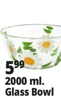 Ocean State Job Lot 2000 ml. Glass Bowl offer