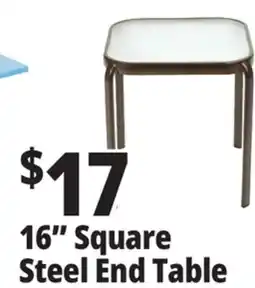 Ocean State Job Lot Outdoor Living 16-inch Glass Top End Table offer