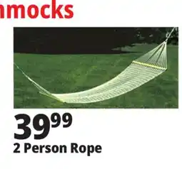 Ocean State Job Lot 2 Person Rope Hammock 60 x 80 offer