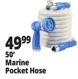 Ocean State Job Lot Pocket Hose Silver Bullet Garden Hose with Bonus Spray Nozzle 50' offer