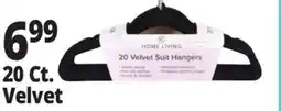 Ocean State Job Lot HomeLiving Velvet Suit Hangers 20 Count offer