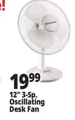 Ocean State Job Lot Penguin Oscillating Desk Fan 12 offer
