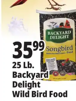 Ocean State Job Lot Backyard Delight Songbird Food 25 lbs offer