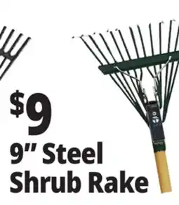 Ocean State Job Lot 9 Steel Shrub Rake offer