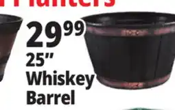 Ocean State Job Lot Whiskey Barrel Resin Planter 24.6 offer