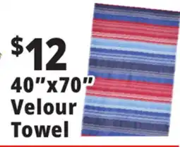 Ocean State Job Lot 40x70 Velour Towel offer
