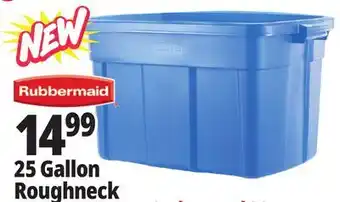 Ocean State Job Lot Rubbermaid 25 Gallon Roughneck offer