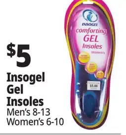 Ocean State Job Lot Insogel Women's Comforting Gel Insoles Size 6 - 10 offer