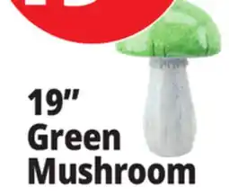 Ocean State Job Lot Green Mushroom Yard Decoration offer