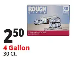 Ocean State Job Lot Rough Stuff 4 Gal Small Trash Bags 30 Count offer