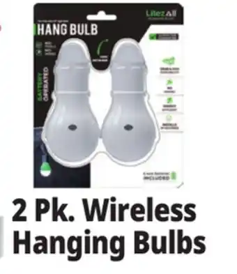 Ocean State Job Lot 2 Pk. Wireless Hanging Bulbs offer
