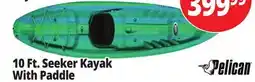 Ocean State Job Lot Pelican Seeker 100X Kayak w/ Paddle offer