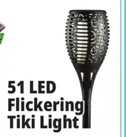 Ocean State Job Lot Outdoor Living Accents Solar 51 LED Tiki Light with Flickering Flame offer
