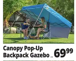 Ocean State Job Lot Canopy Pop-Up Backpack Gazebo offer