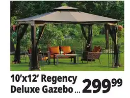 Ocean State Job Lot Regency II 10' x 12' Gazebo with Netting Brown offer