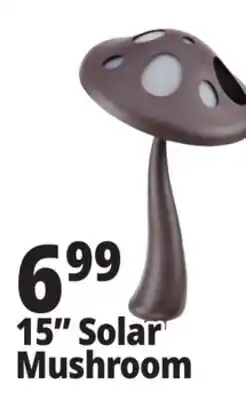 Ocean State Job Lot Outdoor Living Accents Solar LED Mushroom Light 15 offer