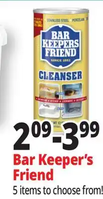 Ocean State Job Lot Bar Keepers Friend Powder Cleanser 12 oz offer