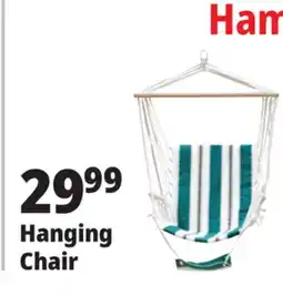 Ocean State Job Lot Outdoor Living Hanging Chair with Arm & Foot Rest offer
