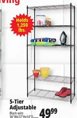 Ocean State Job Lot 5-Tier Household Wire Shelving offer