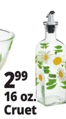 Ocean State Job Lot 16 oz. Cruet Hand Painted Glass offer
