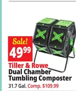 Ocean State Job Lot Tiller & Rowe Dual Chamber Tumbling Composter offer
