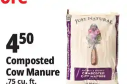 Ocean State Job Lot Just Natural Organic Composted Cow Manure .75 cu ft offer