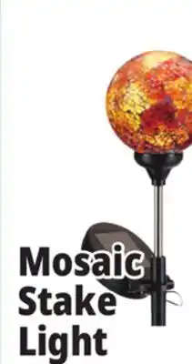 Ocean State Job Lot Mosaic Solar Garden Stake Light offer