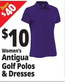 Ocean State Job Lot Women's Antigua Golf Polos & Dresses offer