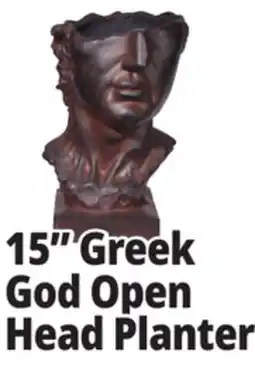 Ocean State Job Lot Greek God Open Head Planter 15 offer
