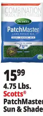 Ocean State Job Lot Scotts Patchmaster Sun & Shade Lawn Repair Mix 4.75 lbs offer