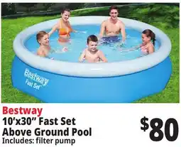 Ocean State Job Lot Bestway 10' x 30 Fast Set Above Ground Pool offer