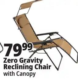 Ocean State Job Lot Oversized Zero Gravity Chair with Canopy Tan offer