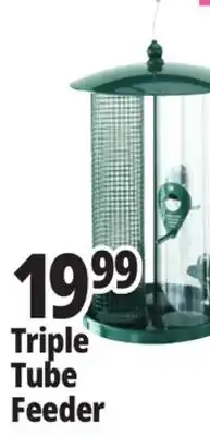 Ocean State Job Lot Three Tube Bird Feeder Green offer