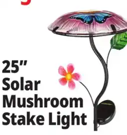 Ocean State Job Lot Outdoor Living Accents Solar Mushroom Stake Light 25 offer
