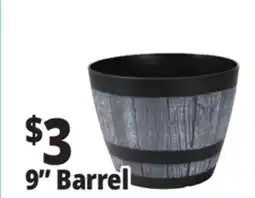 Ocean State Job Lot Whiskey Barrel Resin Planter 9 offer