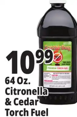 Ocean State Job Lot ScatterBug Citronella Torch Fuel 64 oz offer