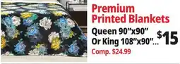 Ocean State Job Lot Premium Printed Blankets offer