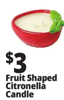 Ocean State Job Lot Fruit Shaped Citronella Candle offer