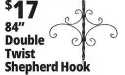 Ocean State Job Lot Wrought Iron Decorative Double Shepherd's Hook 84 offer