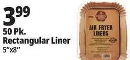 Ocean State Job Lot Baker's Choice Rectangle Air Fryer Liners 50 Count offer