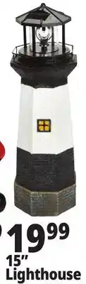 Ocean State Job Lot Solar Lighthouse with Rotating LED Light 15 offer