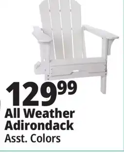 Ocean State Job Lot Folding Adirondack Chair White offer