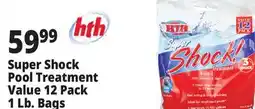 Ocean State Job Lot HTH Super Shock Pool Shock Treatment 12 Count offer