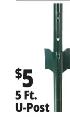 Ocean State Job Lot Tiller & Rowe Steel Garden Fence U-Post 5' offer