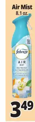 Ocean State Job Lot FEBREZE Air Mist offer
