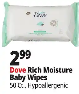 Ocean State Job Lot Dove Rich Moisture Baby Wipes offer