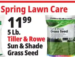 Ocean State Job Lot Tiller & Rowe Sun & Shade Grass Seed 5 lbs offer